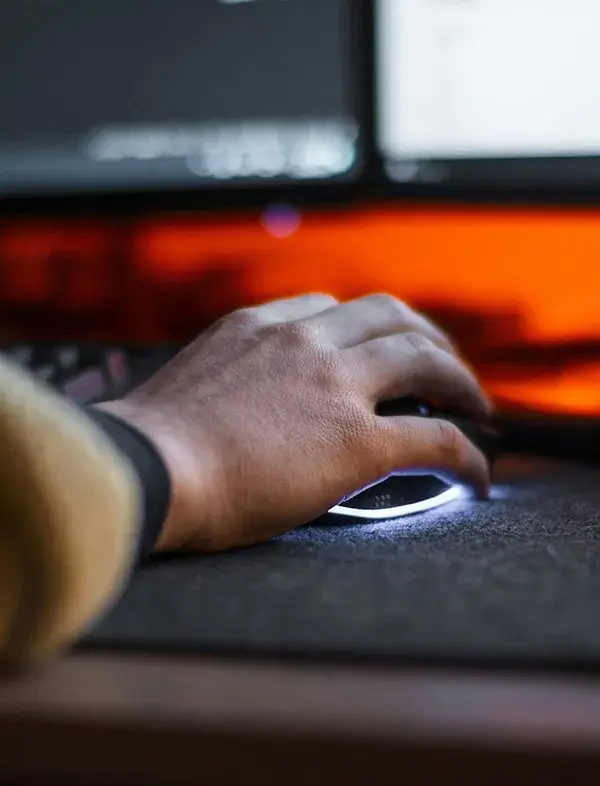 Navigating online with a mouse